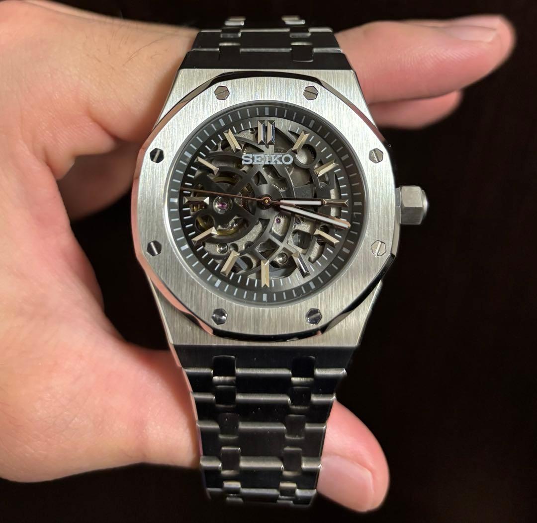 Custom Watch MOD Automatic Skeleton NH70